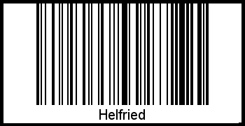 Interpretation von Helfried als Barcode