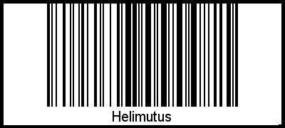 Barcode des Vornamen Helimutus