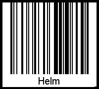 Interpretation von Helm als Barcode