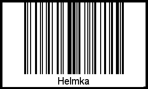 Barcode des Vornamen Helmka