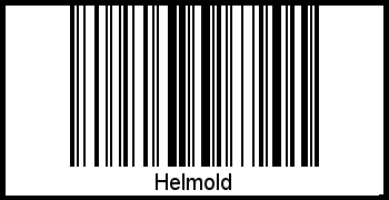 Der Voname Helmold als Barcode und QR-Code