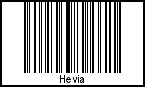 Interpretation von Helvia als Barcode