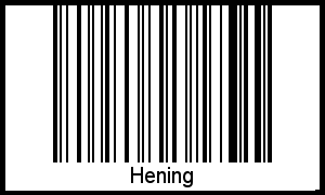 Barcode-Grafik von Hening