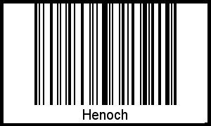 Barcode des Vornamen Henoch
