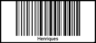 Barcode-Foto von Henriques