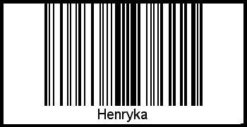Der Voname Henryka als Barcode und QR-Code