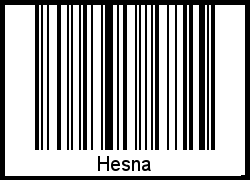 Barcode-Foto von Hesna