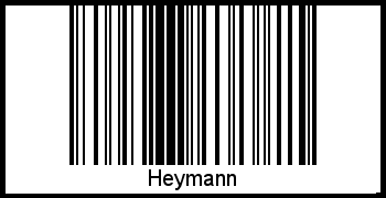 Heymann als Barcode und QR-Code