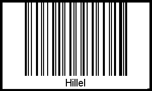 Hillel als Barcode und QR-Code
