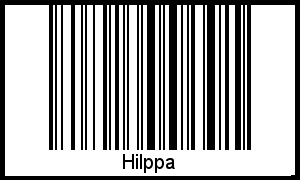 Hilppa als Barcode und QR-Code