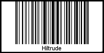 Barcode des Vornamen Hiltrude