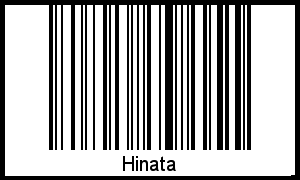 Der Voname Hinata als Barcode und QR-Code