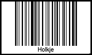 Barcode des Vornamen Holkje