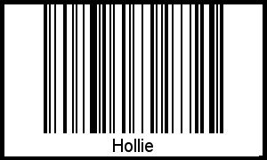 Interpretation von Hollie als Barcode
