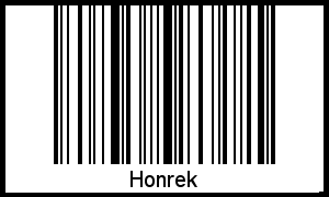 Interpretation von Honrek als Barcode