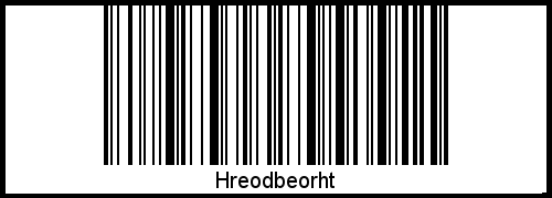 Barcode-Foto von Hreodbeorht
