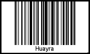 Interpretation von Huayra als Barcode