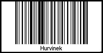 Der Voname Hurvinek als Barcode und QR-Code
