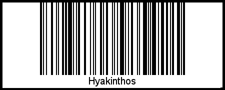 Der Voname Hyakinthos als Barcode und QR-Code