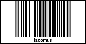 Interpretation von Iacomus als Barcode