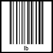 Der Voname Ib als Barcode und QR-Code