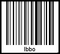 Interpretation von Ibbo als Barcode