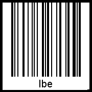 Ibe als Barcode und QR-Code