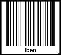 Interpretation von Iben als Barcode