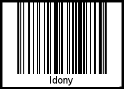 Interpretation von Idony als Barcode