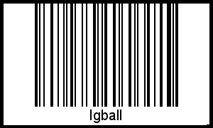 Igball als Barcode und QR-Code