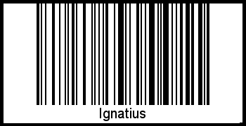 Ignatius als Barcode und QR-Code