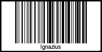 Interpretation von Ignazius als Barcode