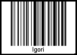 Igori als Barcode und QR-Code