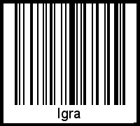 Barcode-Foto von Igra