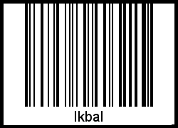 Interpretation von Ikbal als Barcode