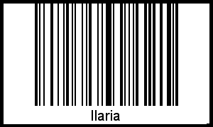 Ilaria als Barcode und QR-Code