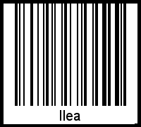 Barcode des Vornamen Ilea