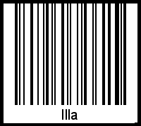 Illa als Barcode und QR-Code