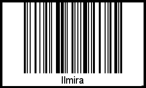 Ilmira als Barcode und QR-Code