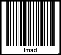 Barcode des Vornamen Imad