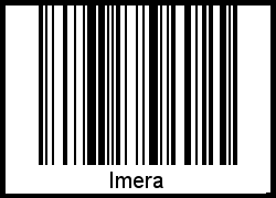 Der Voname Imera als Barcode und QR-Code