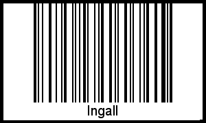 Ingall als Barcode und QR-Code