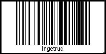 Interpretation von Ingetrud als Barcode