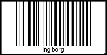 Barcode des Vornamen Ingiborg