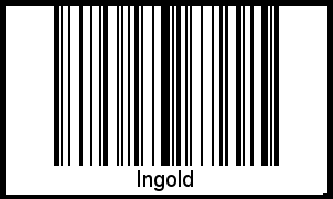 Der Voname Ingold als Barcode und QR-Code