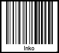 Interpretation von Inko als Barcode