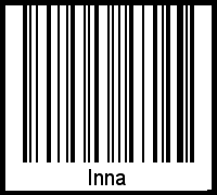 Interpretation von Inna als Barcode