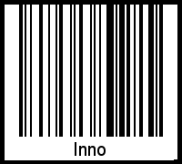 Barcode des Vornamen Inno