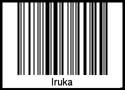 Der Voname Iruka als Barcode und QR-Code