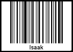 Interpretation von Isaak als Barcode